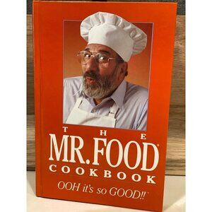 The Mr. Food Cookbook (1990) by Art Ginsburg | Vintage Orange Hardback